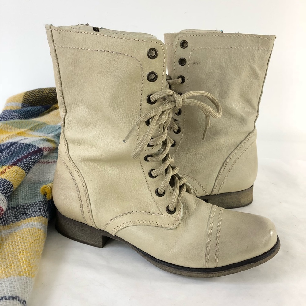 Steve Madden Leather Troopa Boots